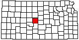 small map of Kansas; click to change counties