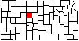 small map of Kansas; click to change counties