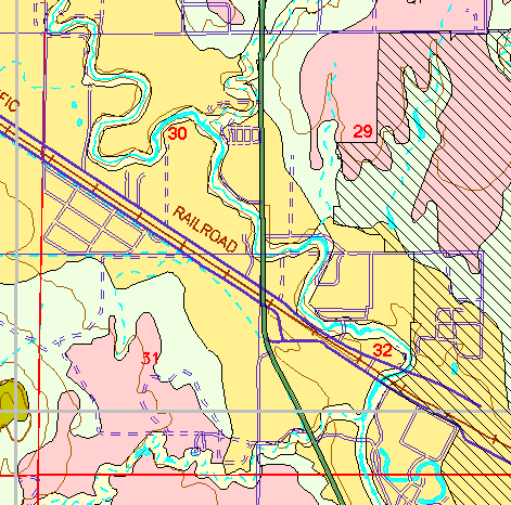 small part of Ellis Co. geologic map