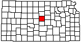 small map of Kansas; click to change counties