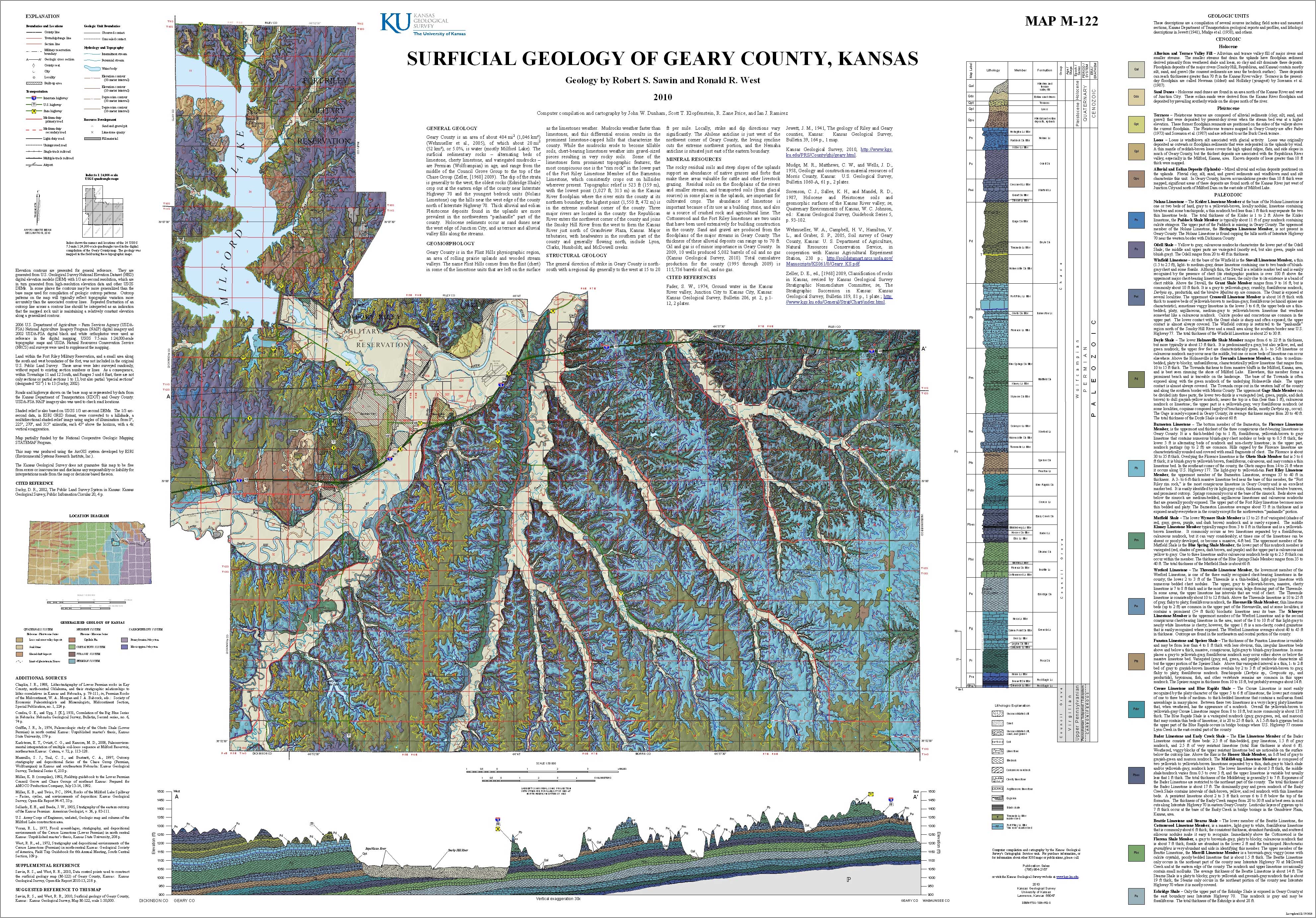 large map of Geary County