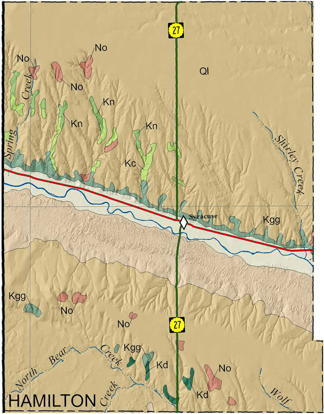 Hamilton county geologic map