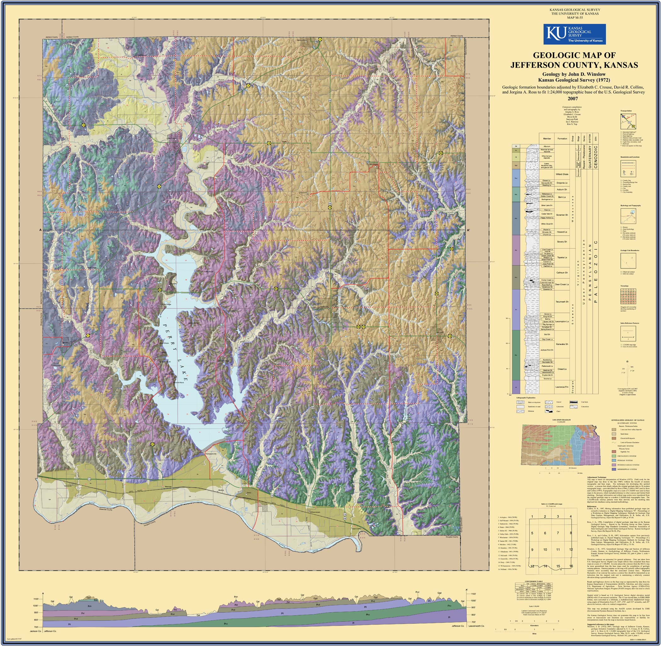 Jefferson County geologic map