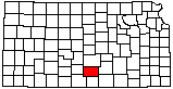 small map of Kansas; click to change counties