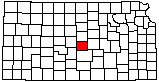 small map of Kansas; click to change counties