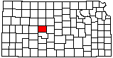 small map of Kansas; click to change counties