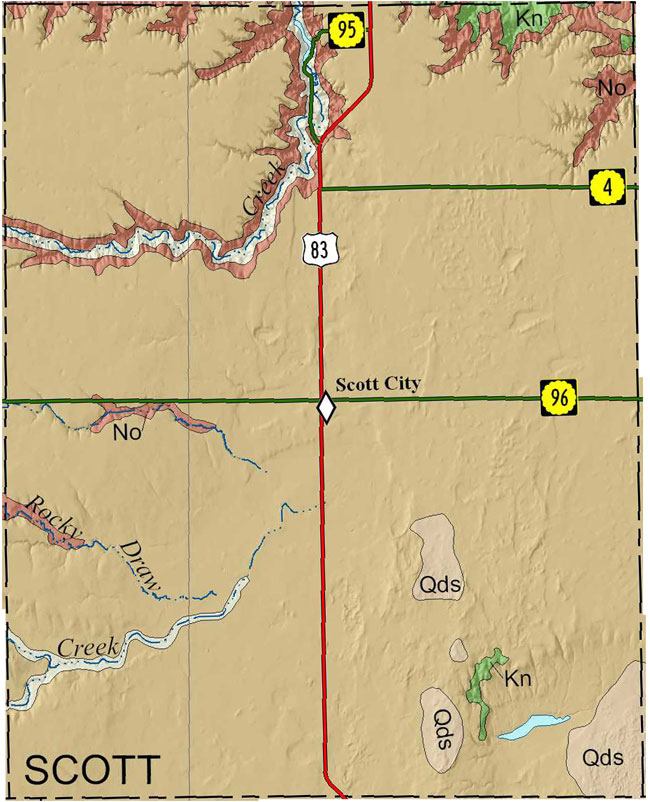 Scott county geologic map