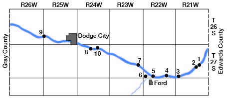 locations of wells described in table 13