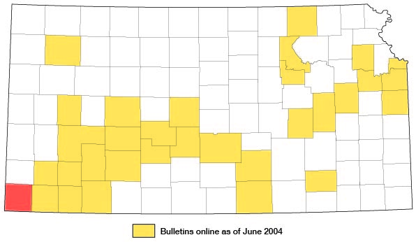 Index map of Kansas showing status of geologic mapping, 2004