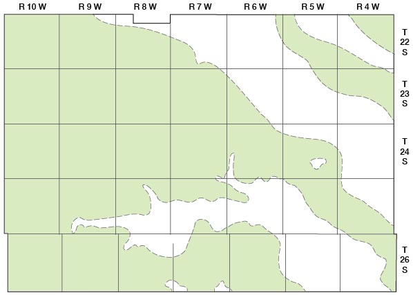 Mead appears in subsurface in most areas of county