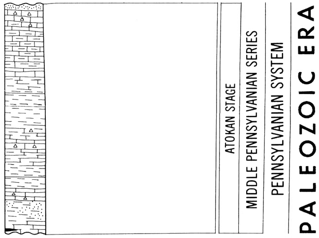 original version of Paleozoic chart, Atokan Stage