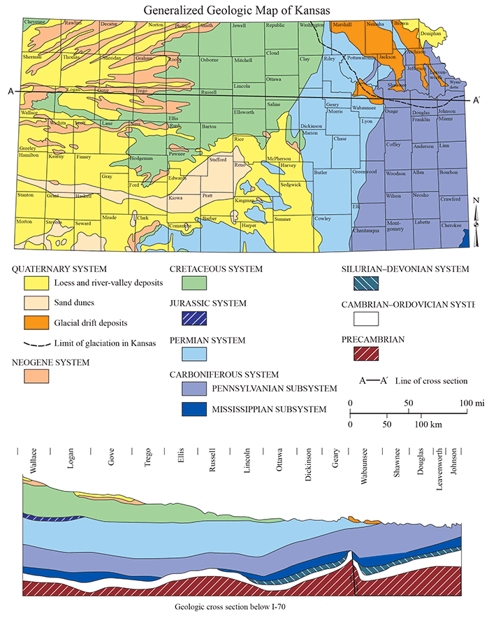 Geologic Map of Kansas