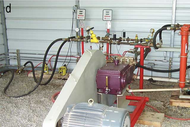 piston pump pressurizes fluid, adds significant noise to data