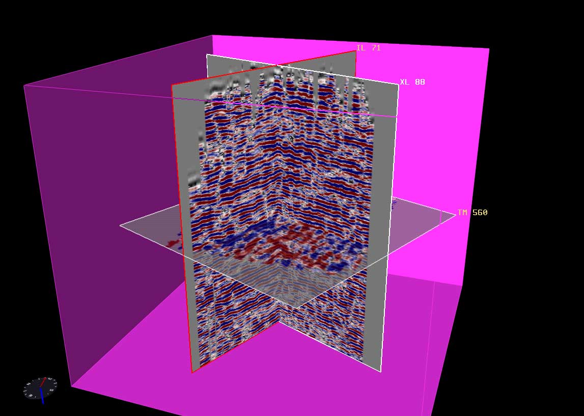 3-D time slice