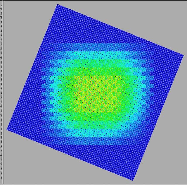 Plot of fold after rotation.