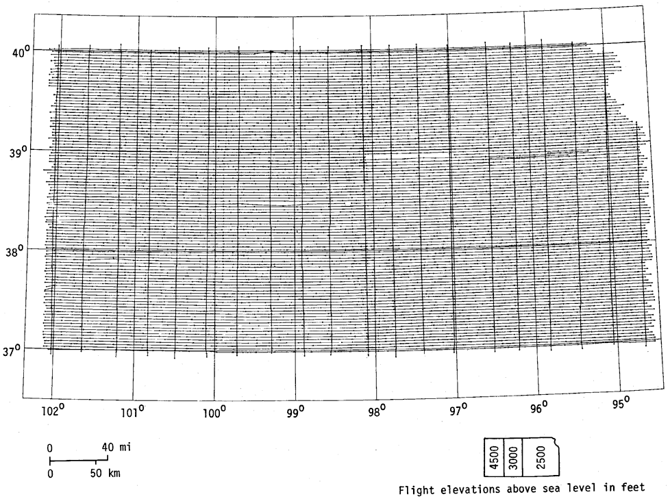 flight lines throughout Kansas