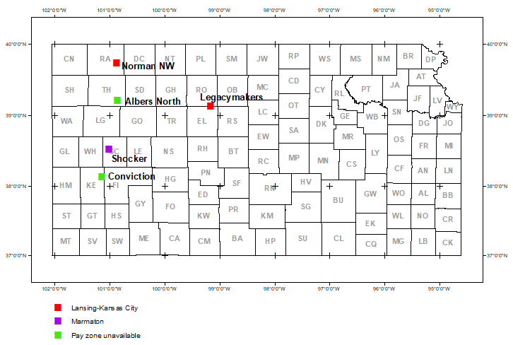 Map shows location of wells in new field discoveries, April and May 2021