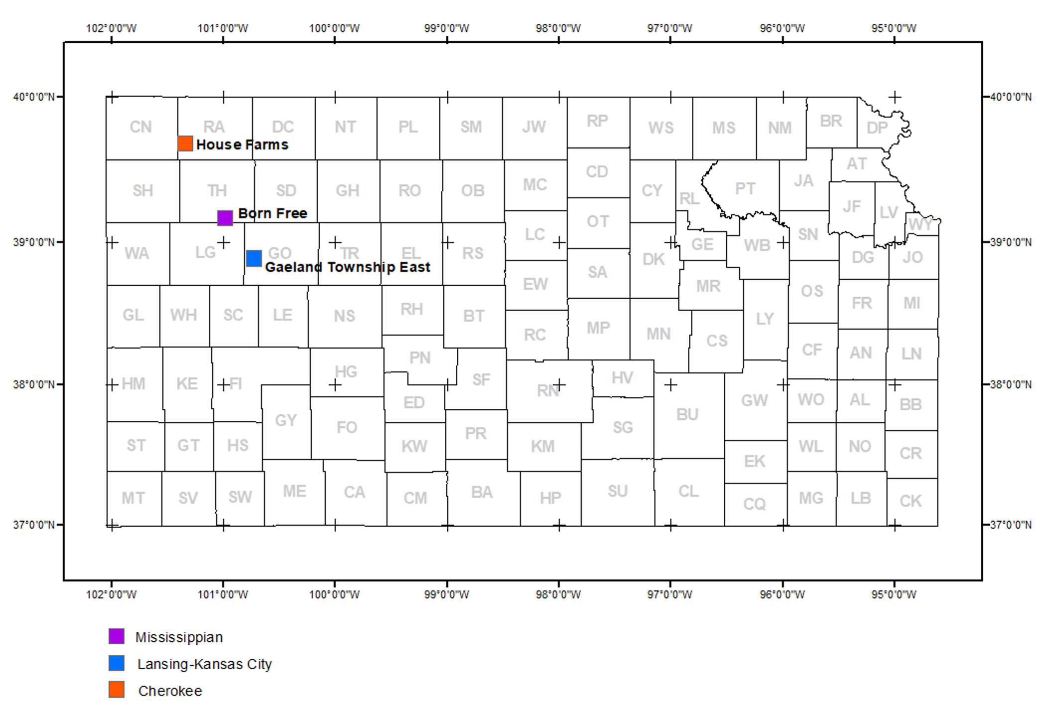 Locations of new field discoveries, May 2024