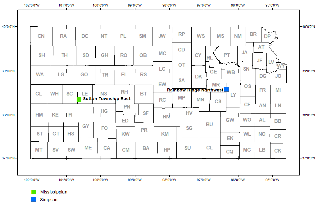 Map shows location of wells in new field discoveries, November 2021