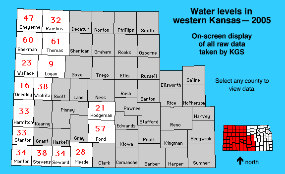 Kansas clickable map--text links below