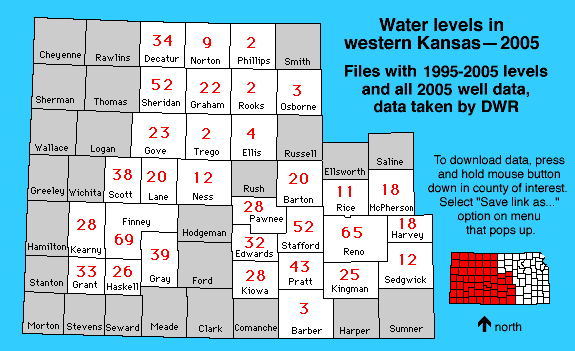 Kansas clickable map--text links below