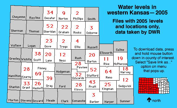 Kansas clickable map--text links below