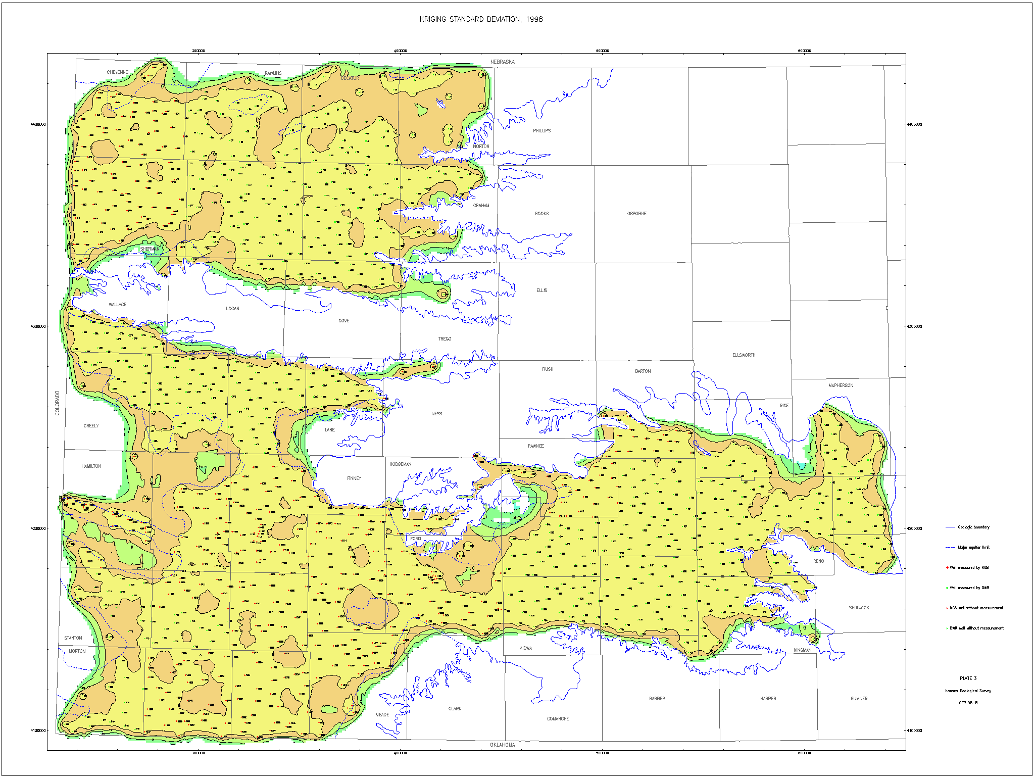 large map Kriging Stand Dev