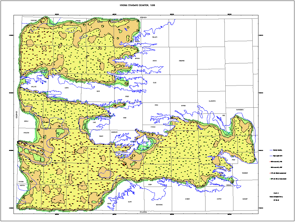 small map Kriging Stand Dev