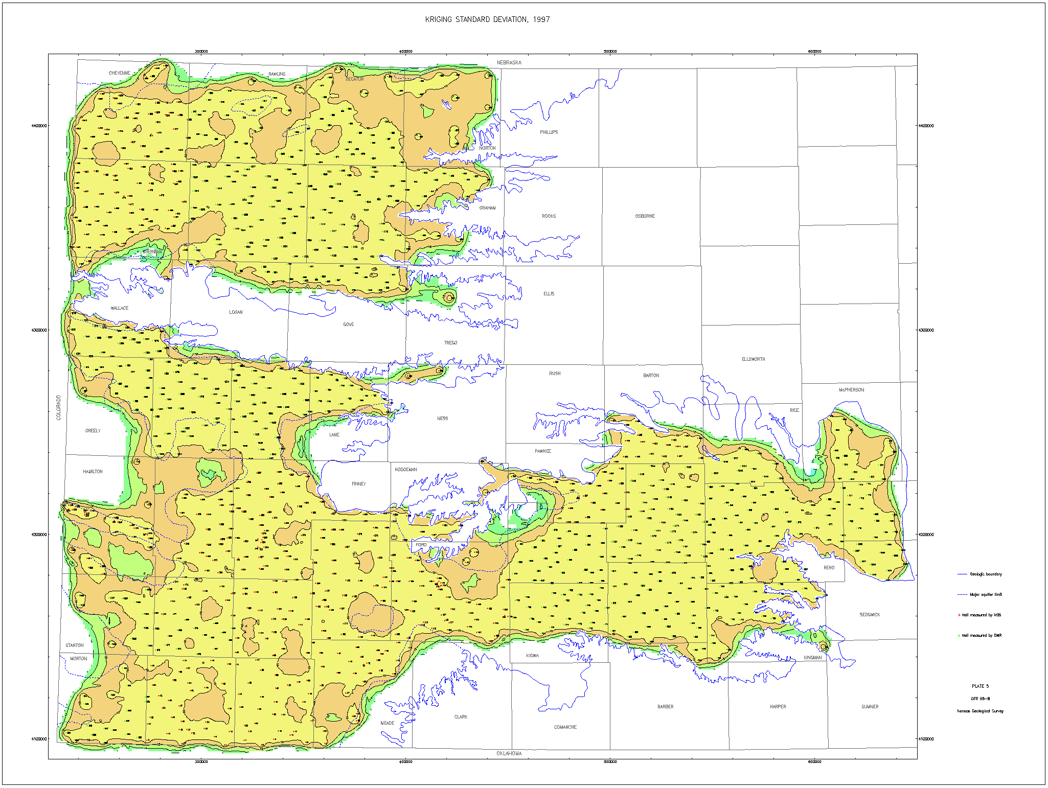 large map Kriging Stand Dev