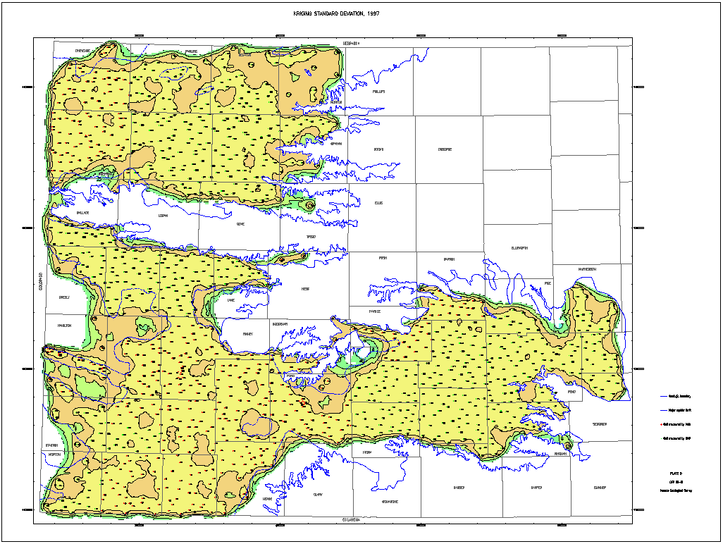 small map Kriging Stand Dev