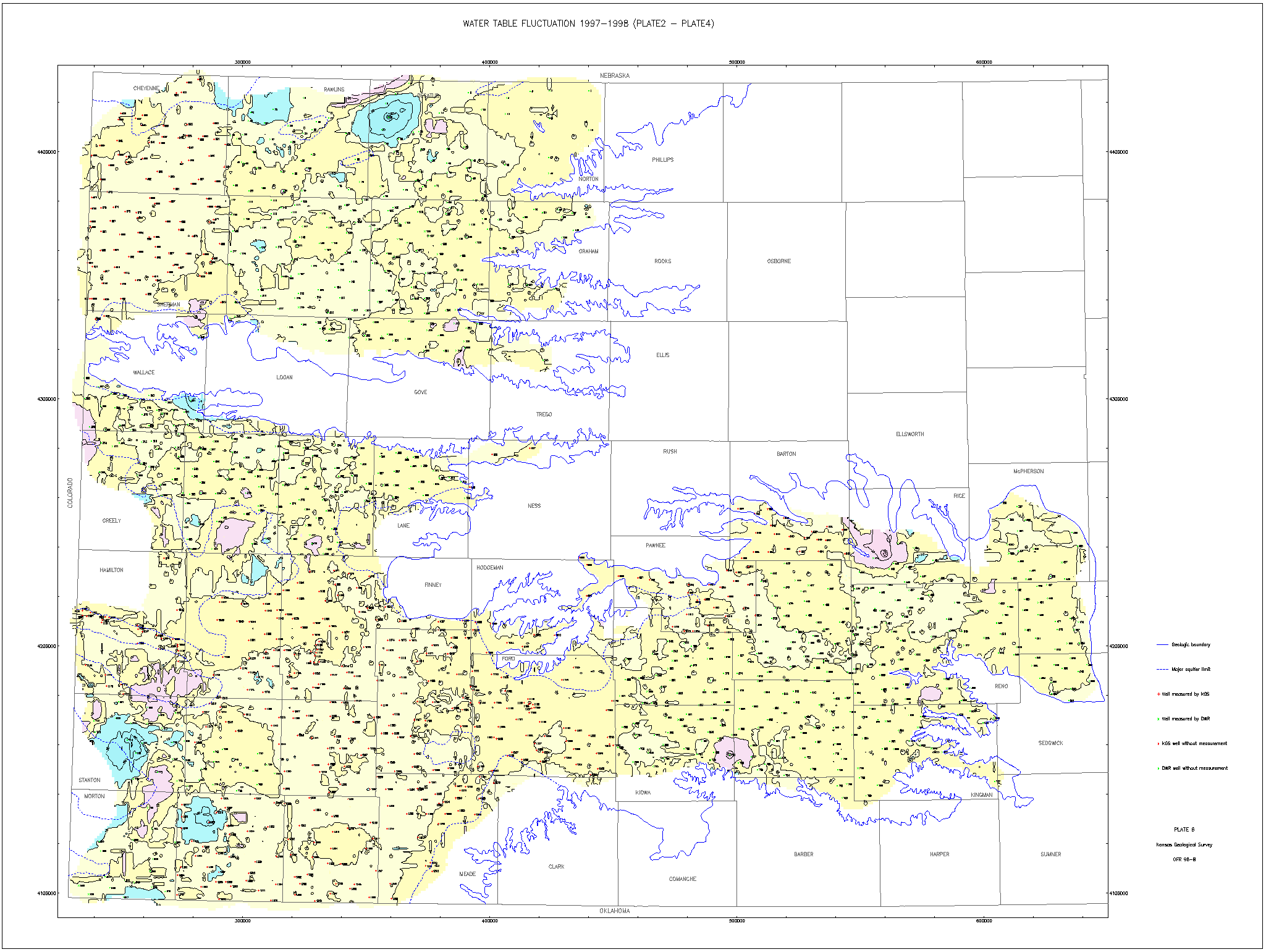 large map water table change