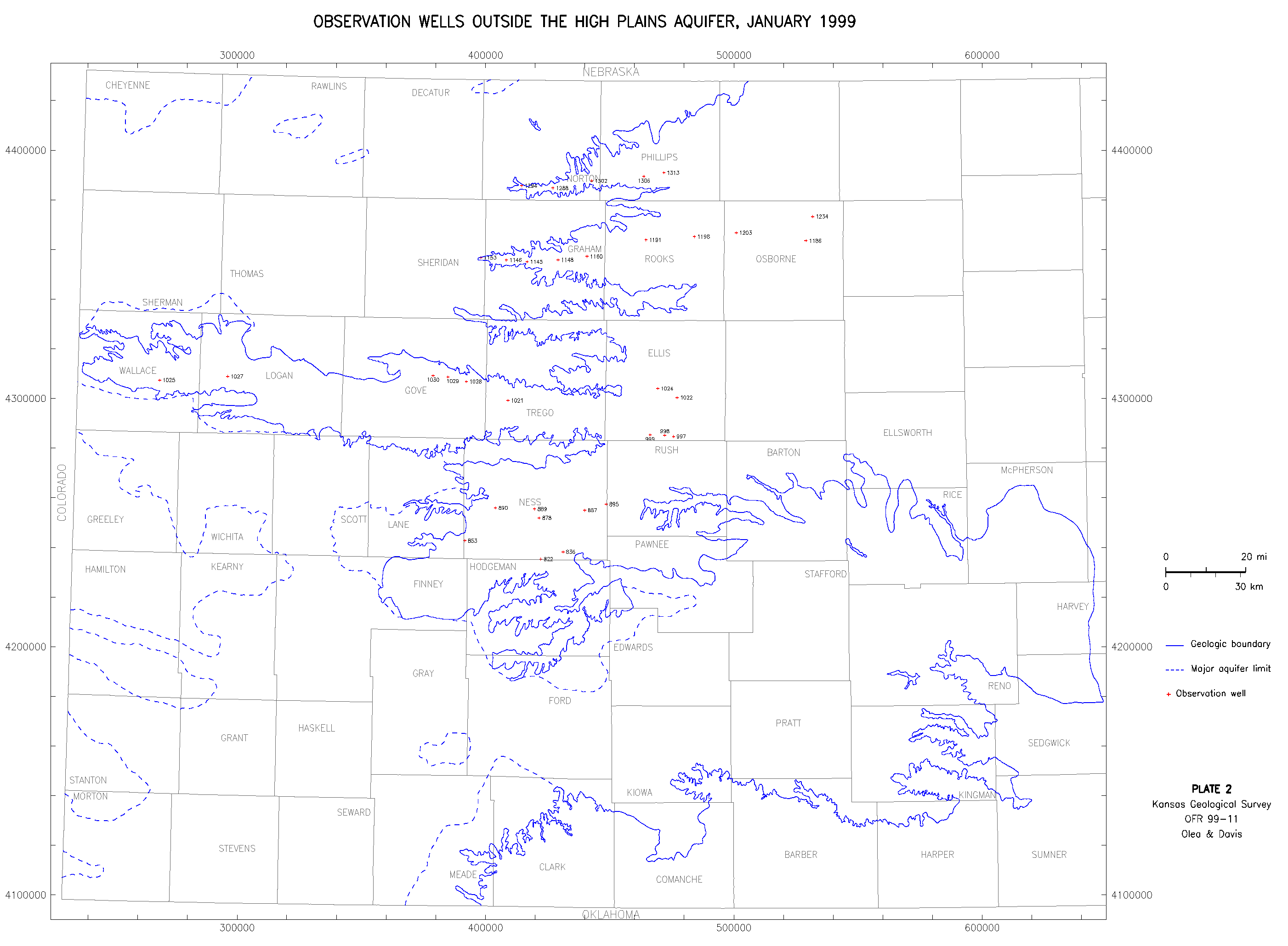 large map Observation Wells Outside