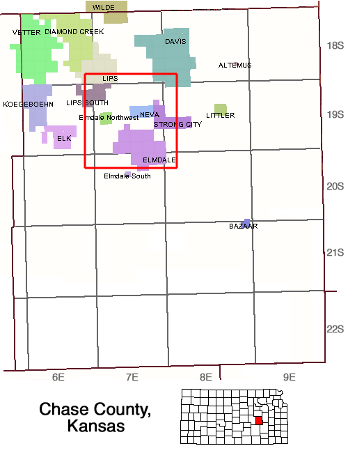 Site is in northeast Chase County.