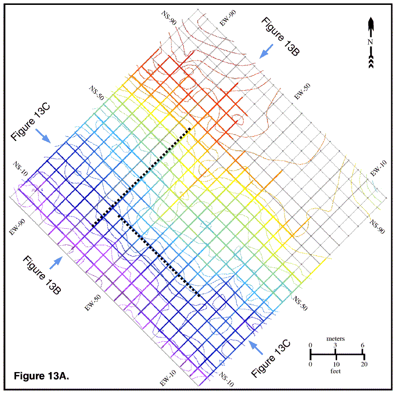 Isochron map.