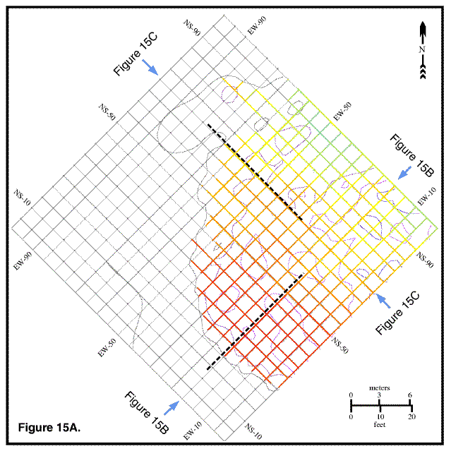 Isochron map.